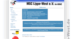 Desktop Screenshot of msc-lippe-west.de
