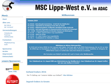 Tablet Screenshot of msc-lippe-west.de